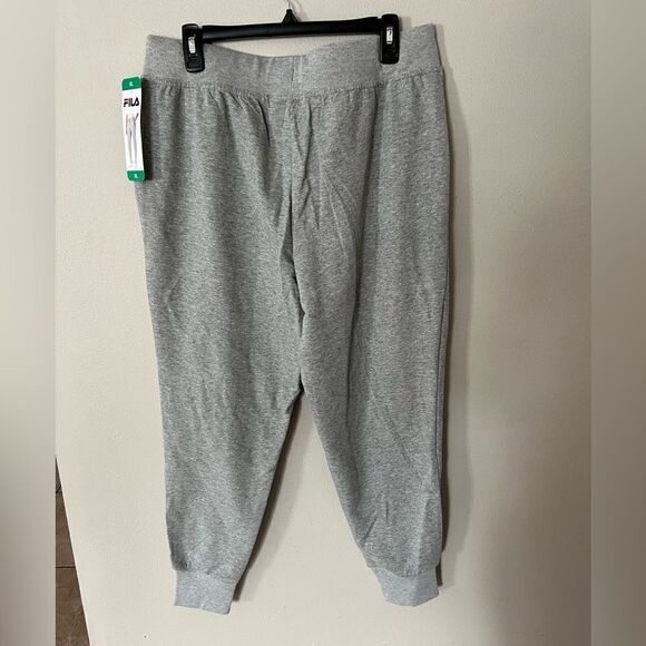 Fila Rib Cuffed Jogger Pants Elastic Tie Waist - Picture 4 of 8